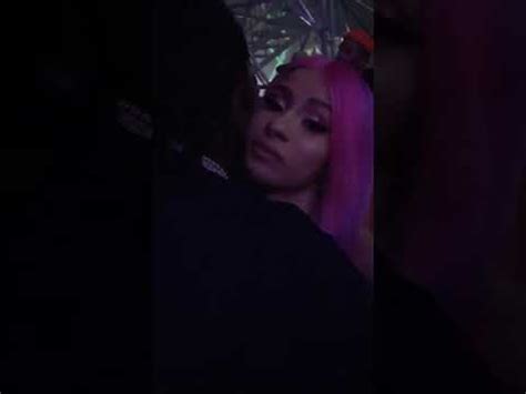 cardi b kissing|cardi b tongue out.